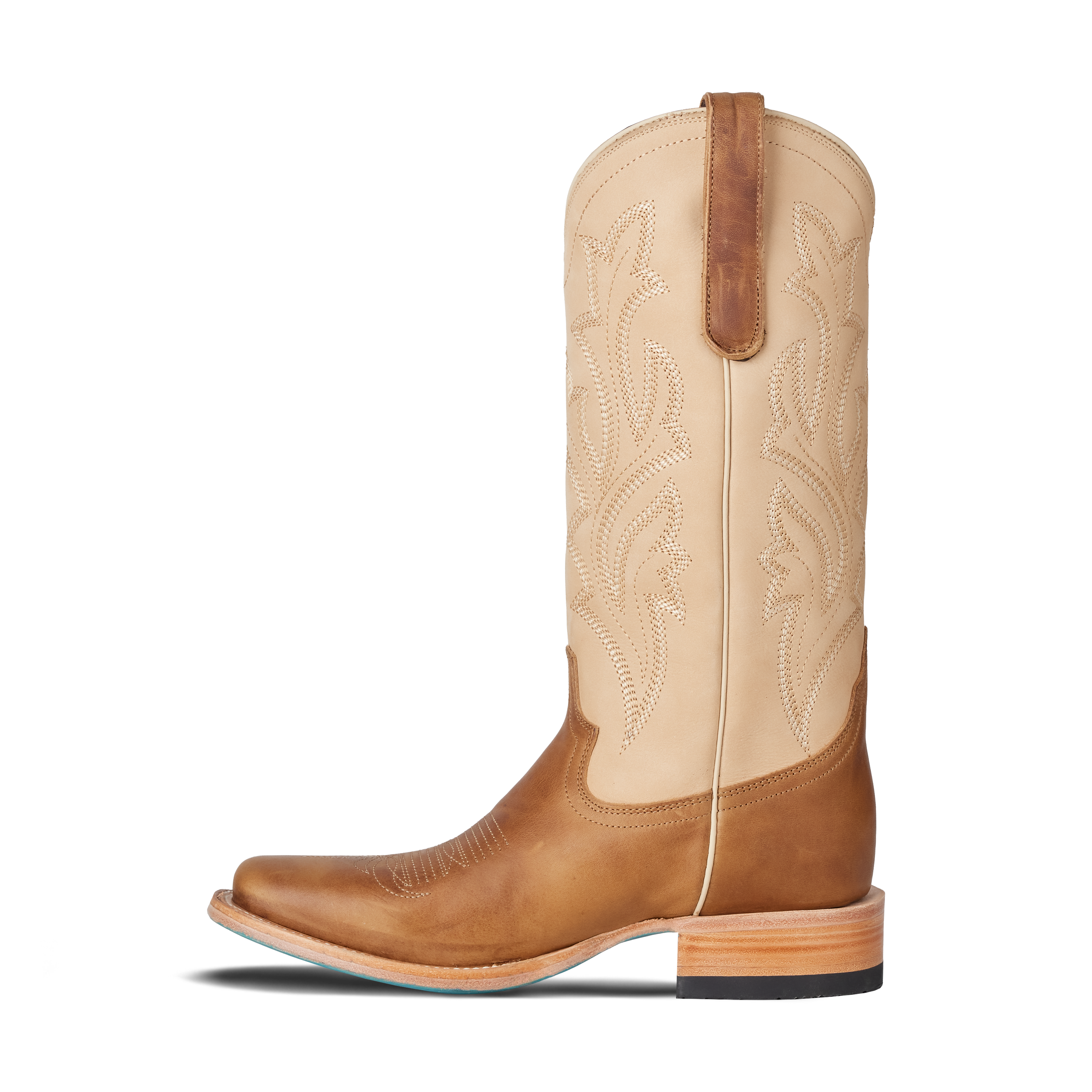 Classic Square Boot - Desert Clay & Pale Ivory