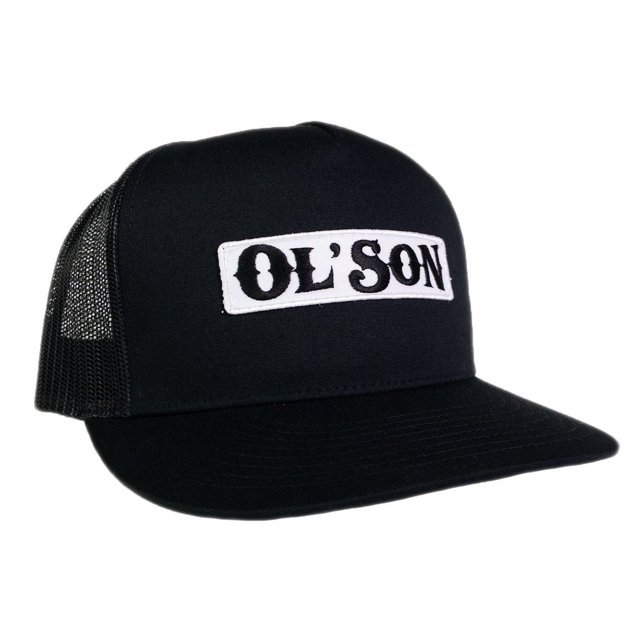 Ol' Son Patch Black Mesh Flatbill