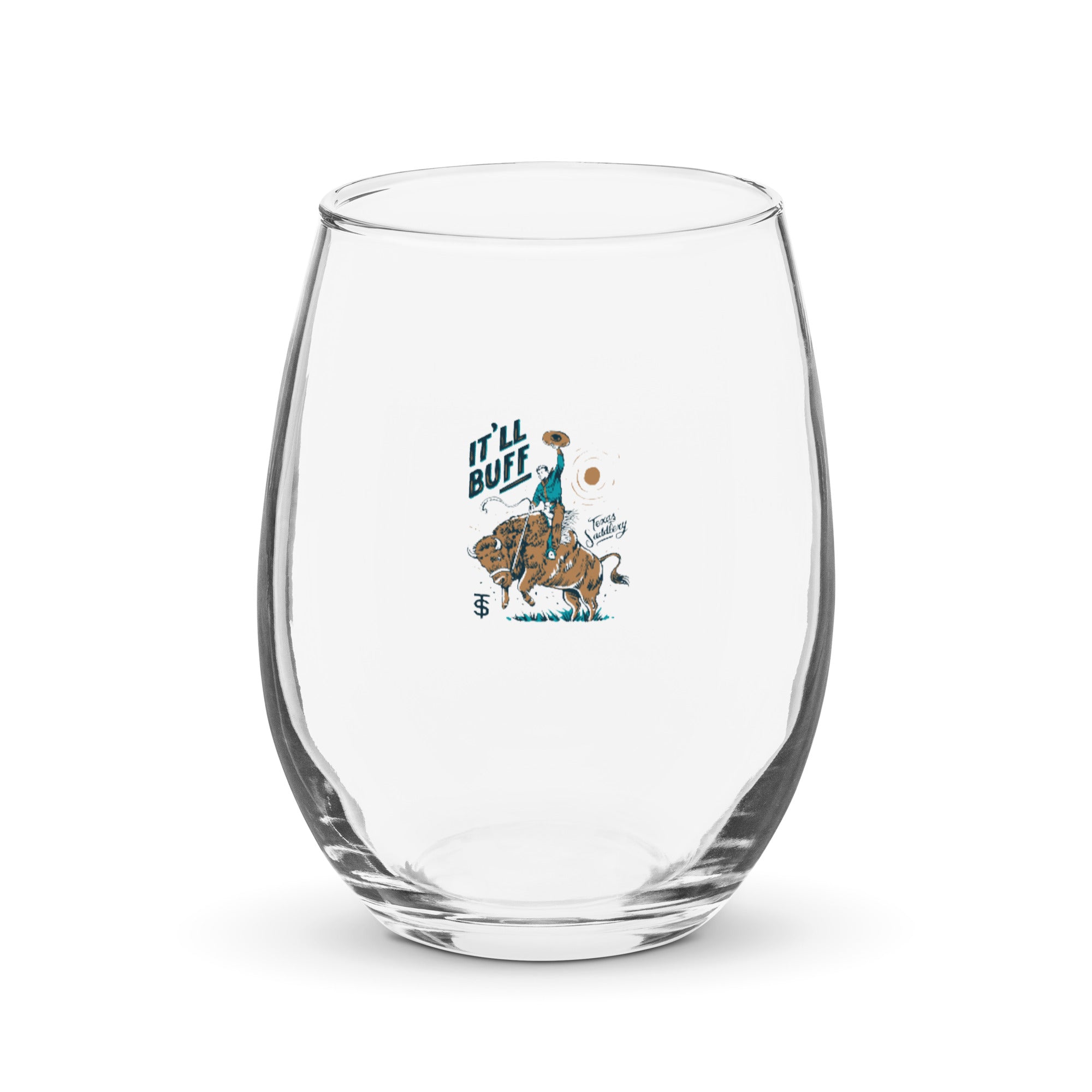 Stemless wine glass