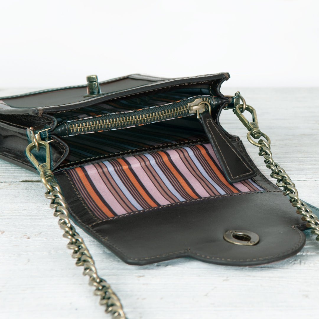 Talisman - Horse Bit Lock Phone Bag in Brown