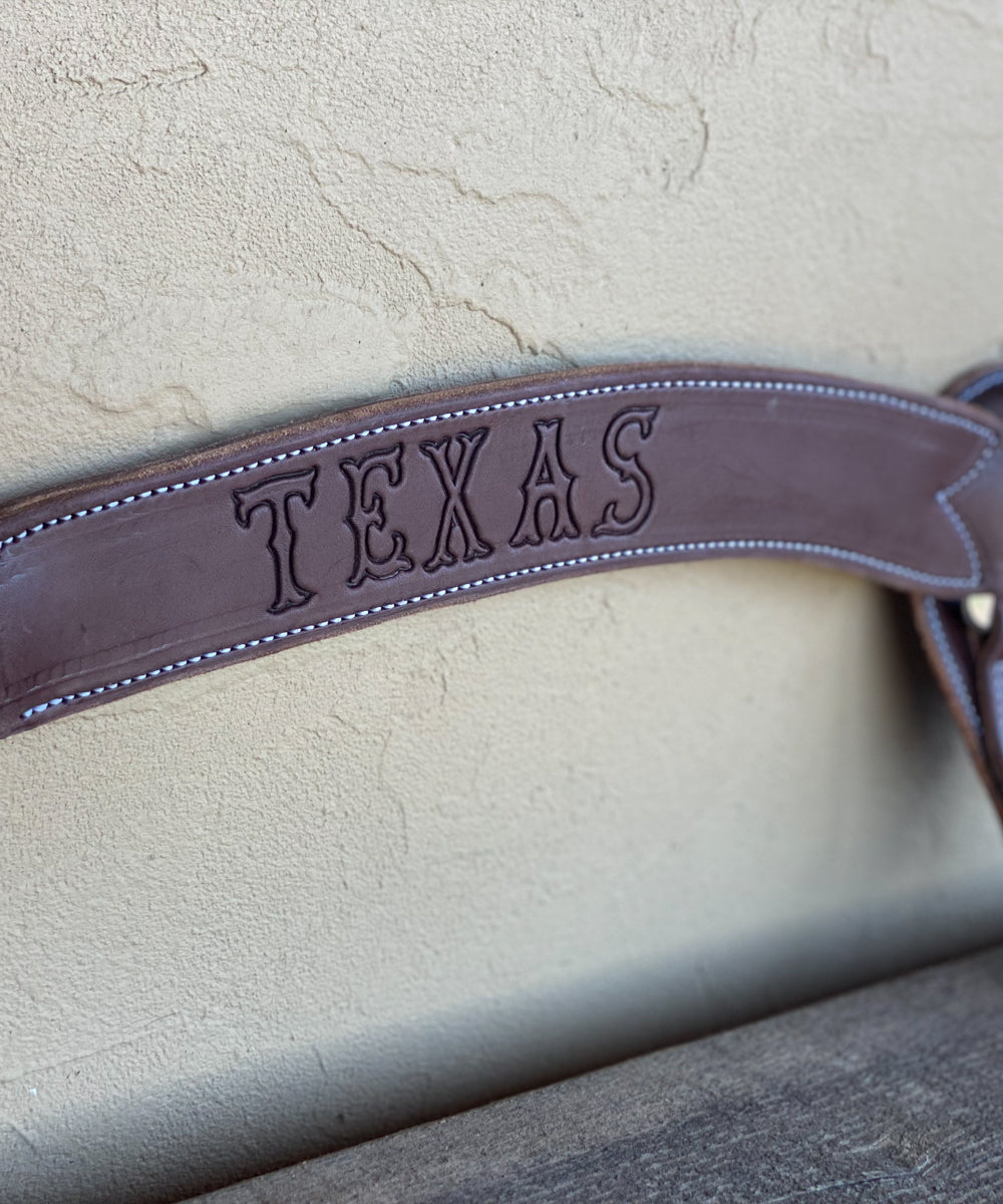 Chocolate Texas Saddlery-Branded Breast Collar
