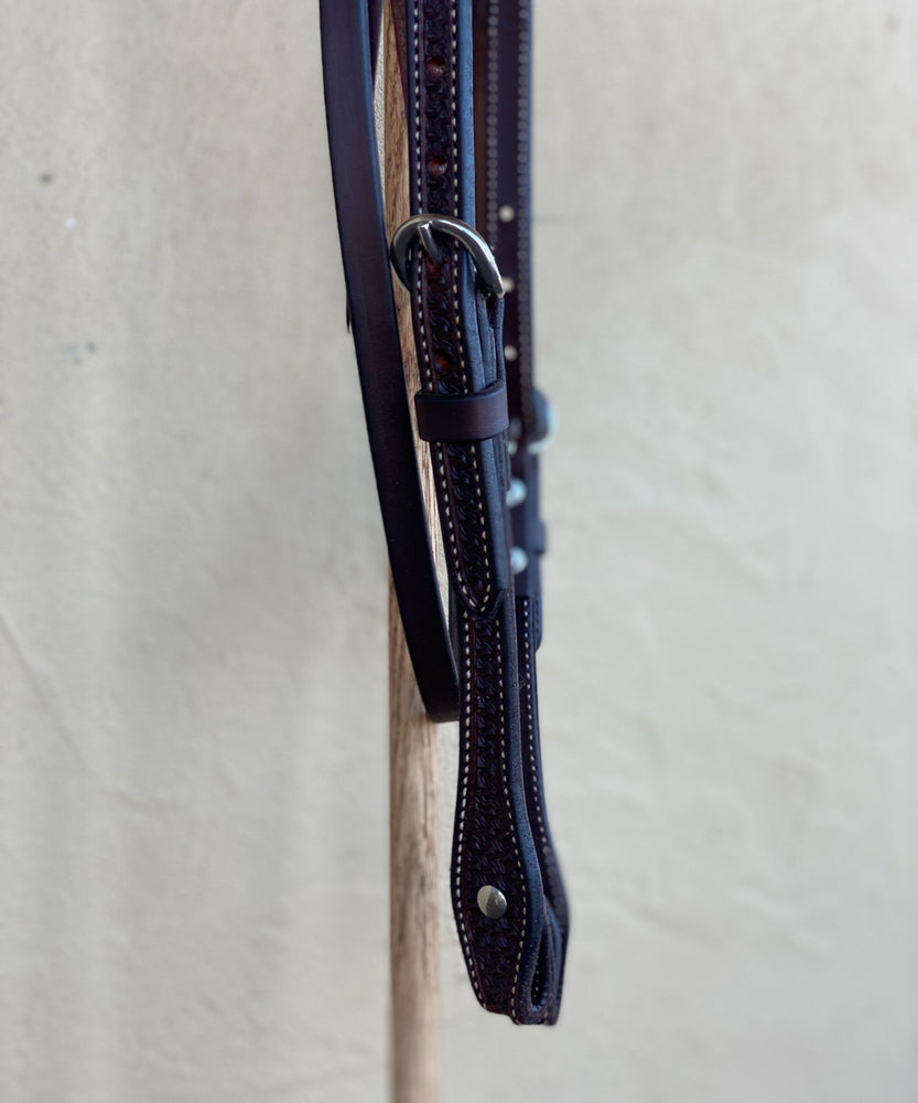 
                  
                    Chocolate Stamped One Ear Headstall
                  
                