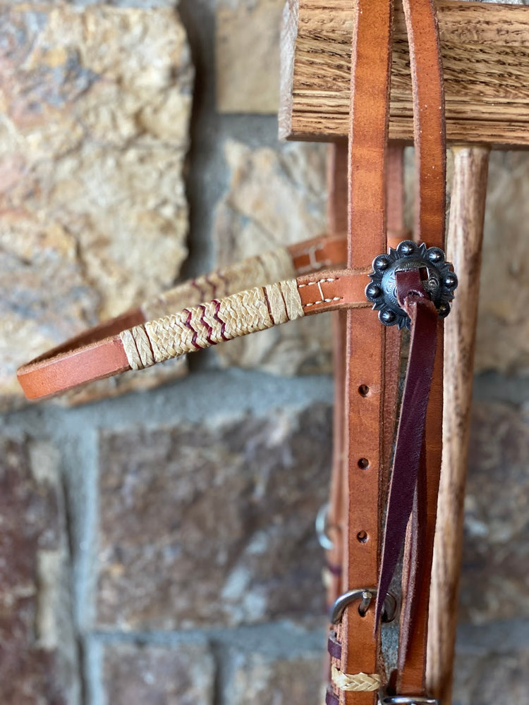 
                  
                    Rawhide Brow and Headstall with Ties
                  
                