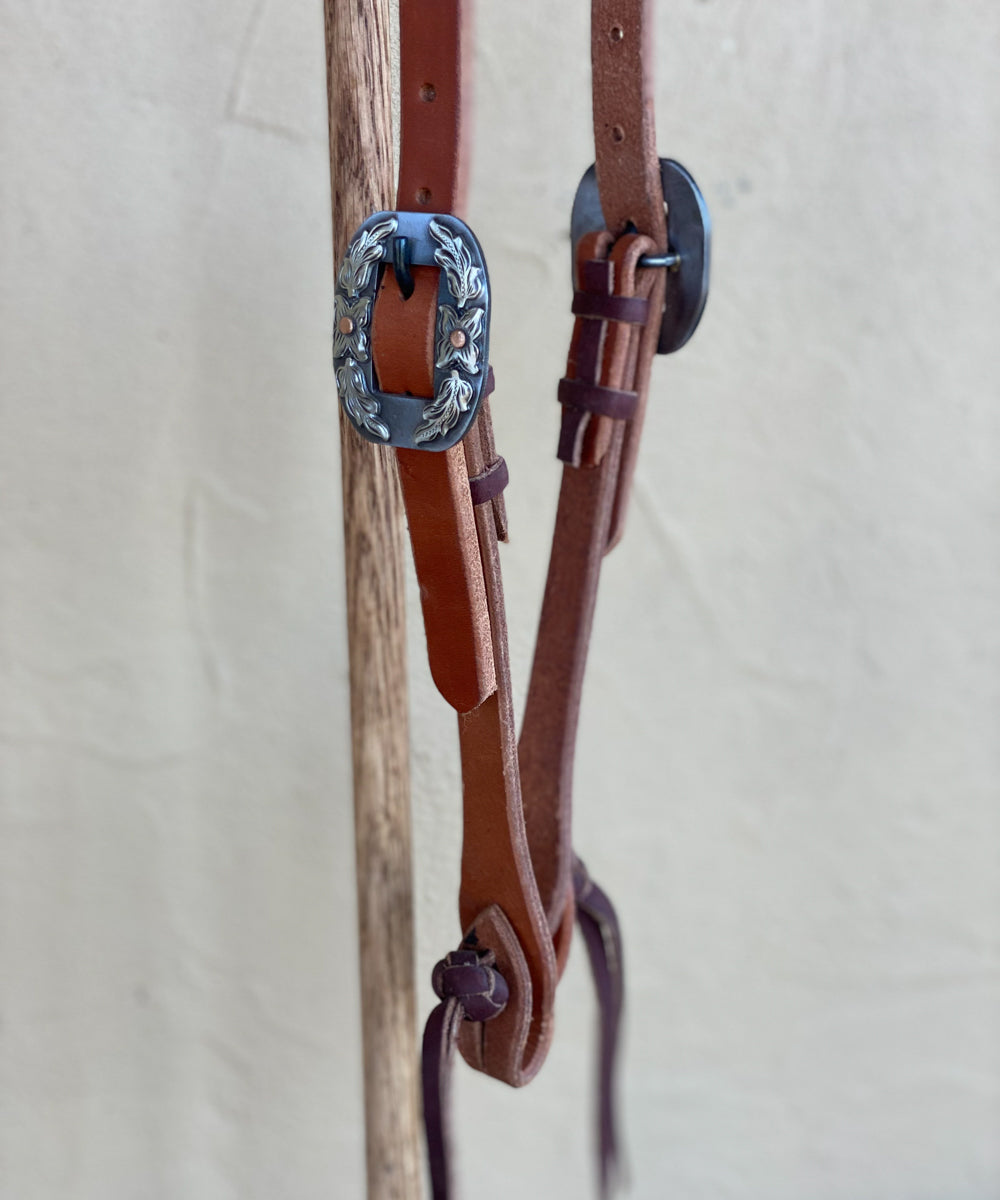 
                  
                    Harness One Ear Headstall with DM Silver Buckle
                  
                