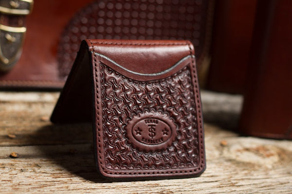 Leather Money Clip Wallet Chocolate — 33 Ranch & Saddlery, LLC